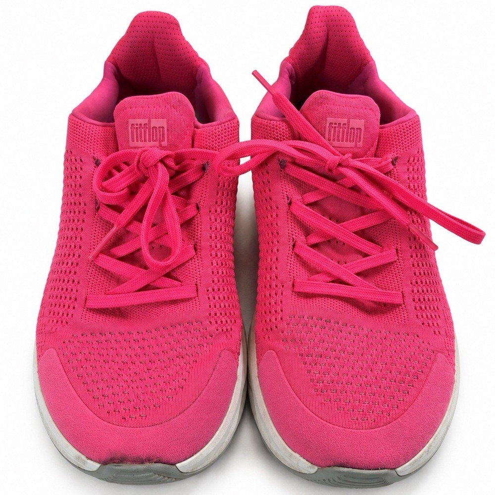 FitFlop Vitamin FFX Sneakers Women 10 Pop Pink Knit Athletic Walking FS2-A38